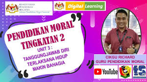 Agama dan kepercayaan membentuk peribadi mulia.okay hari ni kita sembang pasal ciri2 orang yang mempunyai pegangan agama dan kesan tidak amalkannya.sorry. Siri Pendidikan Moral Tingkatan 2 Unit 3 Tanggungjawab Diri Terlaksana Hidup Makin Bahagia Youtube