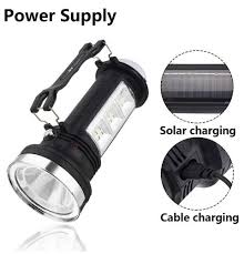 Solar Led Lantern 3 Mode Flashlight Portable Outdoor Rechargeable Led Light Camping Hanging Lantern