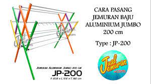 Cara cepat dan mudah merakit jemuran lipat alumunium bina cara merakit jemuran pakaian bahan alumunium atau bahan stainless. Cara Pasang Jemuran Aluminium Jumbo Jp 200 Youtube