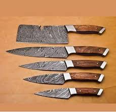Check Out This Item In My Etsy Shop Https Www Etsy Com Uk Listing 595414222 Stunning Damascus Chef Knife Set Edgy
