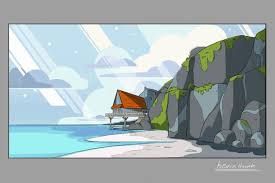 Emily the corpse bride as pearl. Artstation Steven Universe Background Styles Studies Kevin Huynh