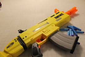 Nerf mod fortnite battle royale bolt sniper nerf gun in real life with aaron esser lord drac creates nerf gun mods and nerf fps test fire to show you. Hasbro And Fortnite Join Forces For Classic Nerf Blasters Gamespot