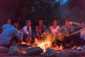 Resorts Near Ramnagar Bangalore Campfire Stories Campfire Stock Photos