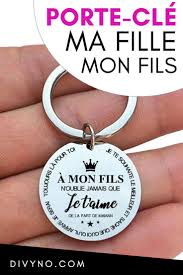 Porte Cle Ma Fille Mon Fils Porte Cle Idee Cadeau Pour Homme Idee Cadeau Maman