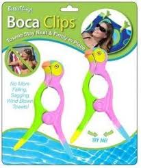 Boca Beach Towel Clips Parrot Hot Styles For This Season These Bright Colorful Boca Clips Hold Your Towel Securely Beach Towel Boca Clips Bon Voyage Gift