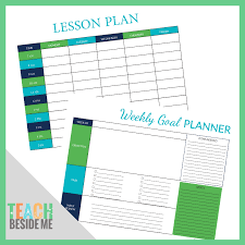 Easy Printable Homeschool Schedule Template Teach Beside Me