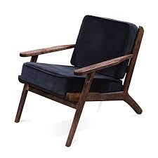 Find your armchair with removable cushion easily amongst the 281 products from the leading brands (kettal lounge armchair with solid oak frame in natural or black stained finish or with solid black locust chair and 2 seats armchair: Homescapes Dark Grey Vidia Velvet Armchair With Removable 100 Cotton Velvet Cushions Handcrafted Retro Armchair With Wooden Arms