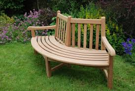 On a large, flat surface, lay out the first bench section (half the circle). Can A Tree Bench Fit Around My Tree Quality Teak Tree Benches