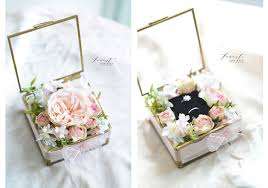 Pin By Ariane Lin On Wedding Ring Holders Wedding Gift Boxes Flower Box Gift Wedding Boxes