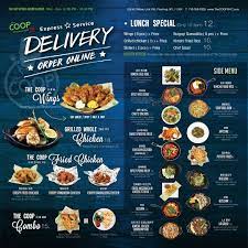 Yummy Treat For Your Cravings Only The Coop Restaurant Bar With The Authentic Taste Of Korea Spr Cafe Menu Design Restaurant Menu Design Food Menu Design