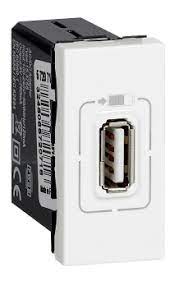 Legrand adorne 2.1a usb single outlet half size, magnesium arusbm4. Arteor Single Usb Charger 5 V 750 Ma White 572071 Legrand