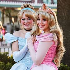 Disney Disneyland Cinderella Aurora Facecharacter Townsquare Disneyland Princess Cinderella Disney Princess