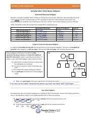Amoeba sisters pedigree worksheet answer key. Amoeba Sisters Video Recap Pedigrees Worksheet Answers Worksheets Printable Worksheets Biology Worksheet