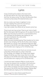 Check spelling or type a new query. Pogues Kirsty Maccoll Fairytale Of New York Christmas Songs Lyrics True Words Words