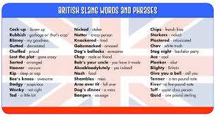 British Slang Words