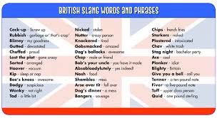 British Slang Words