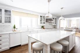 Kitchen islands & carts to reflect your style and inspire your home. White Kitchen Island With Gray Barstools Transitional Kitchen