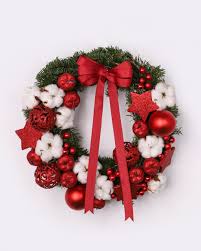 Coronita Brad Cu Ornamente Livrare In 2 4 Ore Christmas Paintings Christmas Wreaths Christmas