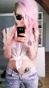 Pin By Lina Birsa On Sammys Stuff Hair Tattoo Girl Pink Hair Hair Tattoos