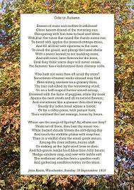 In The Early Autumn Of 1819 The Twenty Three Year Old John Keats Wrote How Beautiful The Season Is Now This Struck Me Autumn Poems Keats To Autumn Keats