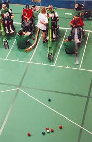 Boccia is a precision ball sport, similar to bocce, and related to bowls and pétanque. Boccia Wiktionary