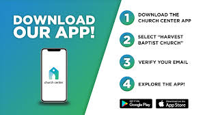 Here's a mobile app you can use to give, join groups, manage your personal profile church center is available for download on both android and ios. Church Center App Harvest Baptist Church