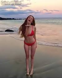 Magda butrym jacket and pandora ring and necklace with charms. Exclusive Larsen Thompson Hot Pics See Inside