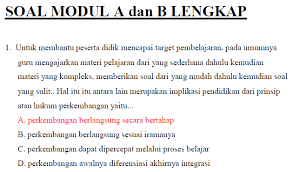 Bocoran soal un 2020 sma mapel ipa. Soal Dan Kunci Jawaban Modul Pkb Guru Sd A Dan B Lengkap Websiteedukasi Com