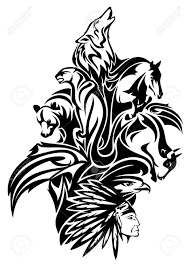 We did not find results for: Native American Chief With Animal Spirits Design Black And White Tribal Composition Royalty Free Cliparts Vectors And Stock Illustration Image 24589432