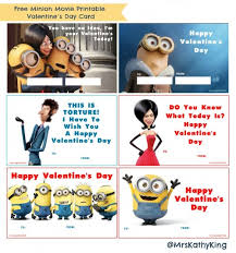 See more of valentine's day on facebook. Free Minion Movie Printable Valentine S Day Cards Minions Mrs Kathy King
