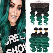 Check out why ombre hair is still a popular hair color trend with these ombré hair colors including unique shades like pink, blue and silver. Tony Beauty Hair Peruvian Human Hair Dark Green Ombre Body Wave Bundle