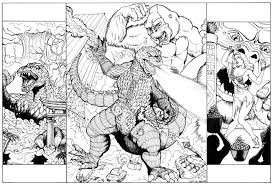 King kong empire state building scene coloring pages. King Kong Vs Godzilla Lines By Docredfield On Deviantart King Kong Vs Godzilla Kong Vs Godzilla King Kong
