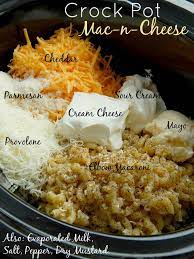 Crock Pot Mac N Cheese Recipe Recipes Crockpot Mac And Cheese Food
