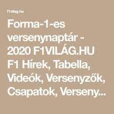 Digitális magazin pontállások versenynaptárak johnnybet. Kozzeteve Itt F1