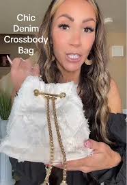 Mirella Small Denim Crossbody Bag