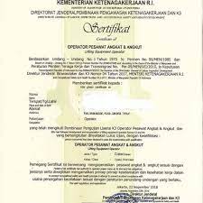 Topik k3 lainnya yang bisa anda pelajari adalah contoh komunikasi vertikal, contoh buku laporan harian satpam, prosedur k3 yang berlaku di industri, tugas 3 membaca teks. Terjual Izin Surat Operator Sio Alat Crane Mobile Crane Dan Tower Crane Kaskus