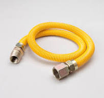 24-in 1/2-in ID Yellow Coated CSST Gas Connector - 3/4-in MIP x 3/4-in FIP