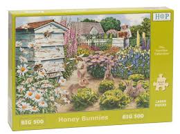 They feature fun puzzles of all types that'll keep you entertained. The House Of Puzzles Big 500 Piece Jigsaw Puzzle Honey Bunnies Buy Online In Aruba At Desertcart 144759418