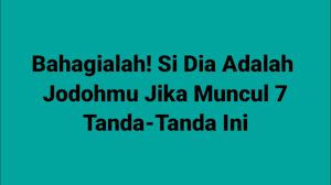 Namun setiap tahun tasik atau laut ini semakin kering. Bahagialah Si Dia Adalah Jodohmu Jika Muncul Tanda Tanda Ini Aa Chanel Youtube