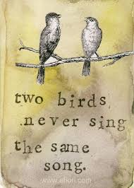 Bird Bird Bird Is The Word Song Communication Two Birds Collage 7x10 Print Etsy Words Quotes Two Birds