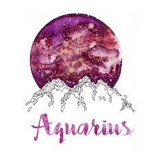 Aquarius Zodiac Watercolor Print Aquarius Art Aquarius Constellation Tattoo Zodiac Sagittarius