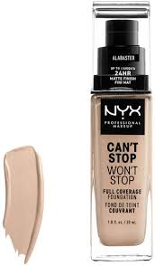 Nyx professional makeup total control drop foundation, natural 07. Nyx Can T Stop Won T Stop Full Coverage Foundation Alabaster 30 Milliliters Buy Online Makeup At Best Prices In Egypt Souq Com
