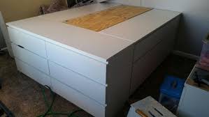 Queen Size Bed With Large Storage Area Ikea Hack Ikea Storage Bed Bedroom Storage Boxes Bedroom Storage Ideas For Clothes
