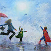 Poster sources are all credited on movie poster of the day but i should give a special shout out to the source of the singing' in the rain poster, which is mike kaplan's excellent book gotta dance: Singing In The Rain Mom Two Super Hero Boys Painting By Vickie Wade