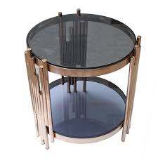 Well, the living room decorations and the apartment style decide that color of the coffee table. China Gold Color Stainless Steel Coffee Table Tempered Glass Side Table China Coffee Table End Table