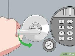 After you unlock it, then you must press up on the spring loaded latch while ( . 3 Easy Ways To Open A Sentry Safe Wikihow