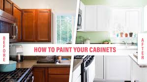 how to paint wood kitchen cabinets with