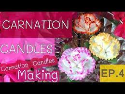 How To Make Carnation Flower Candles English Version Floating Flower Candles Ep 4 Youtube Floating Flower Candles Flower Candle Carnation Flower