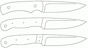 12″ bowie download zip file contains pdf and dxf profiles. Photobucket Knife Template Knife Patterns Knife Shapes