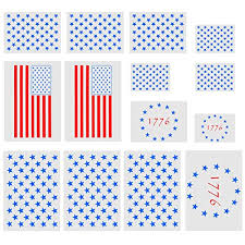 Maybe you would like to learn more about one of these? Star Stencil 50 Stars American Flag Template And 2 In 1 Usa Flag Stencil For Painting On Wood Paper Fabric Airbrush Walls Art Reusable Starfield Stencil For Patriotic Party Decorations Ornament Diy Art